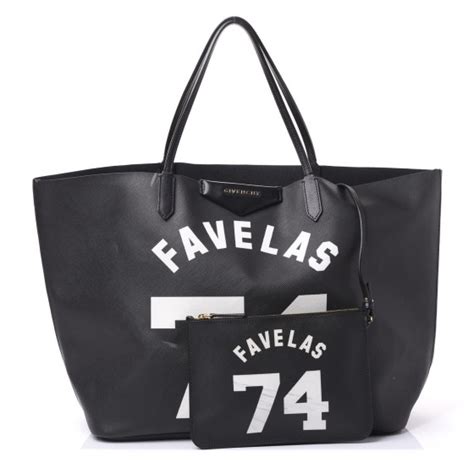 givenchy shopper favelas|GIVENCHY Textured Coated Canvas Favelas Large Antigona .